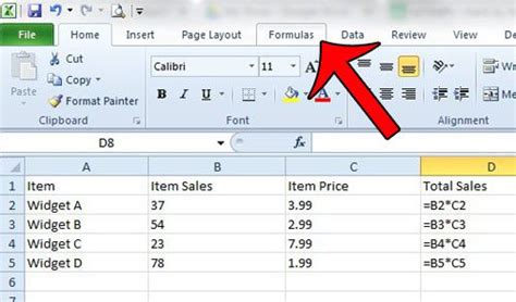excel showing formula instead of answer.